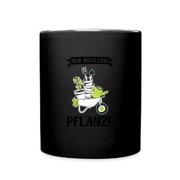 Garten Pflanze Gartenarbeit Geschenk - Tasse einfarbig - Schwarz - Vorne