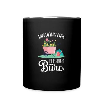 Garten Pflanze Gartenarbeit Geschenk - Tasse einfarbig - Schwarz - Vorne