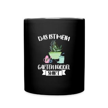 Garten Pflanze Gartenliebhaber Geschenk - Tasse einfarbig - Schwarz - Vorne