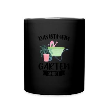 Garten Pflanze Pflanzen Geschenk - Tasse einfarbig - Schwarz - Vorne