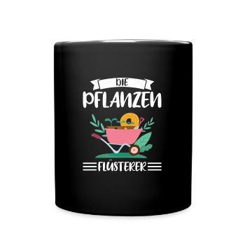 Garten Pflanze Pflanzen Geschenk - Tasse einfarbig - Schwarz - Vorne