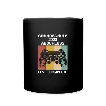 Grundschule Abschluss 2023 Gymnasium Geschenk - Tasse einfarbig - Schwarz - Vorne