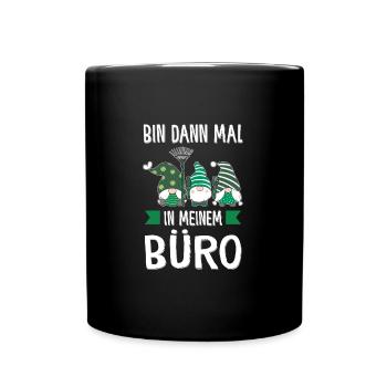 Garten-arbeit Gnome Pflanzen Geschenk - Tasse einfarbig - Schwarz - Vorne