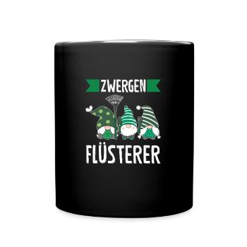 Garten-arbeit Gnome Gärtnern Geschenk - Tasse einfarbig - Schwarz - Vorne