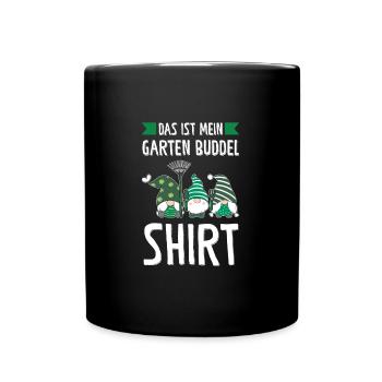 Garten-arbeit Gnome Pflanzen Geschenk - Tasse einfarbig - Schwarz - Vorne