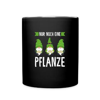Garten-arbeit Gnome Gärtnern Geschenk - Tasse einfarbig - Schwarz - Vorne