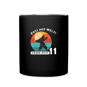 11.Geburtstag Dabbing 11 Jahre alt Geschenk - Tasse einfarbig - Schwarz - Vorne