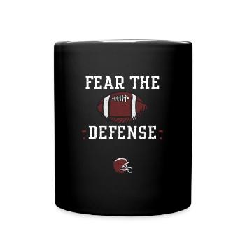 Fear the defense - Football - Tasse einfarbig - Schwarz - Vorne