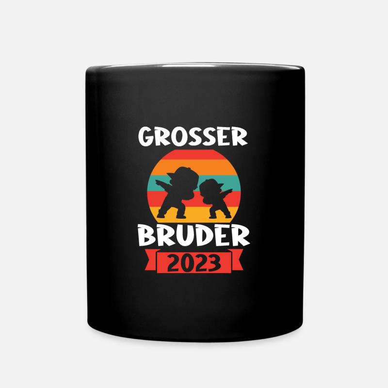 Junge Dabbing Dabbing Grosser Bruder 2023 Geschenk - Tasse einfarbig - Schwarz