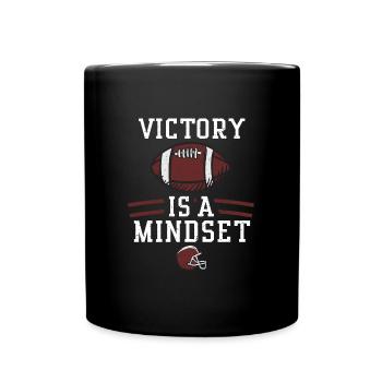 Victory is a mindset - Football - Full Colour Mug - black - Front