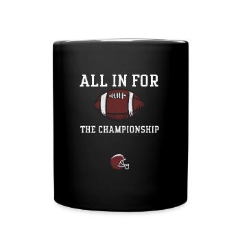 All in for the championship - Tasse einfarbig - Schwarz - Vorne
