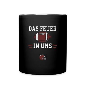 Das Feuer in uns - Football - Tasse einfarbig - Schwarz - Vorne