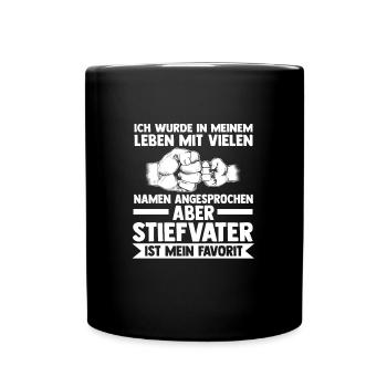 Bruder & Onkel Familie Bruder Geschenk - Tasse einfarbig - Schwarz - Vorne