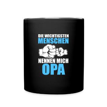 Stiefvater Familie Bonus Papa Geschenk - Tasse einfarbig - Schwarz - Vorne