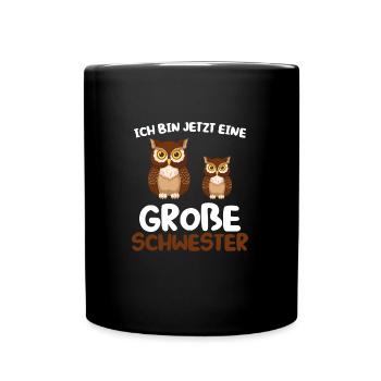 Onkel & Neffe Familie Onkel Geschenk - Tasse einfarbig - Schwarz - Vorne