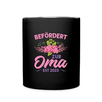 Grossmutter Oma Omas Geschenk - Tasse einfarbig - Schwarz - Vorne