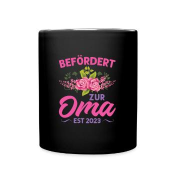 Grossmutter Oma Omas Geschenk - Tasse einfarbig - Schwarz - Vorne