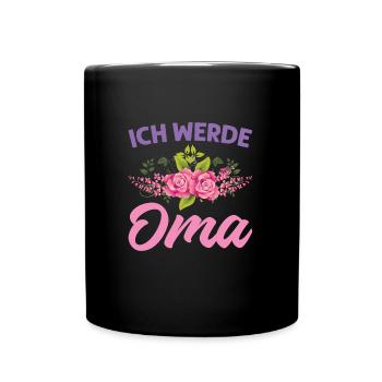 Grossmutter Oma Omas Geschenk - Tasse einfarbig - Schwarz - Vorne