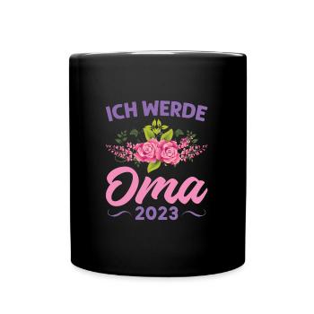 Grossmutter Oma Omas Geschenk - Tasse einfarbig - Schwarz - Vorne