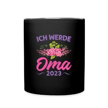 Grossmutter Oma Omas Geschenk - Tasse einfarbig - Schwarz - Vorne