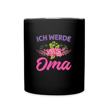 Grossmutter Oma Omas Geschenk - Tasse einfarbig - Schwarz - Vorne