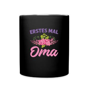 Grossmutter Oma Omas Geschenk - Tasse einfarbig - Schwarz - Vorne