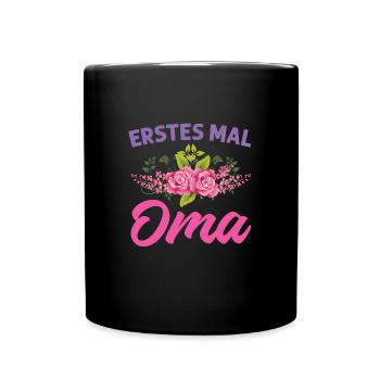 Grossmutter Oma Omas Geschenk - Tasse einfarbig - Schwarz - Vorne