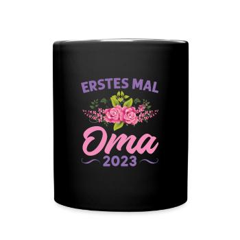 Grossmutter Oma Omas Geschenk - Tasse einfarbig - Schwarz - Vorne