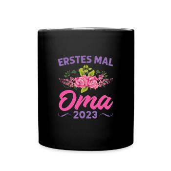 Grossmutter Oma Omas Geschenk - Tasse einfarbig - Schwarz - Vorne