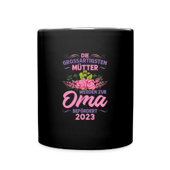 Grossmutter Oma Omas Geschenk - Tasse einfarbig - Schwarz - Vorne