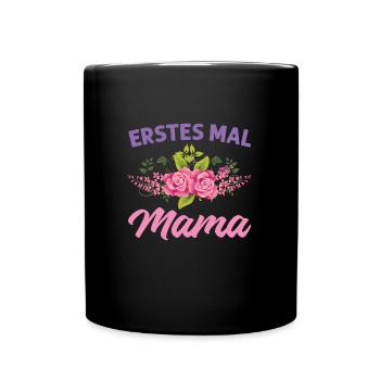 Mutter Mama Tochter Geschenk - Tasse einfarbig - Schwarz - Vorne