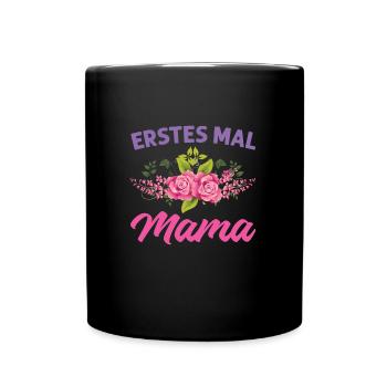 Mutter Mama Tochter Geschenk - Tasse einfarbig - Schwarz - Vorne