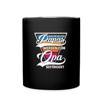 Grossvater opa Opas Geschenk - Tasse einfarbig - Schwarz - Vorne