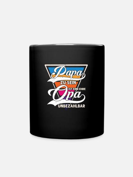 Grossvater opa Opas Geschenk - Tasse einfarbig - Schwarz