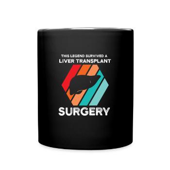 Lebertransplantation Chirurgie Lebertransplantatio - Tasse einfarbig - Schwarz - Vorne