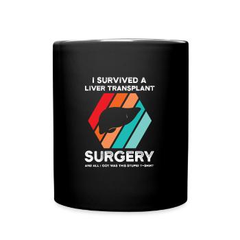 Lebertransplantation Chirurgie Lebertransplantatio - Tasse einfarbig - Schwarz - Vorne