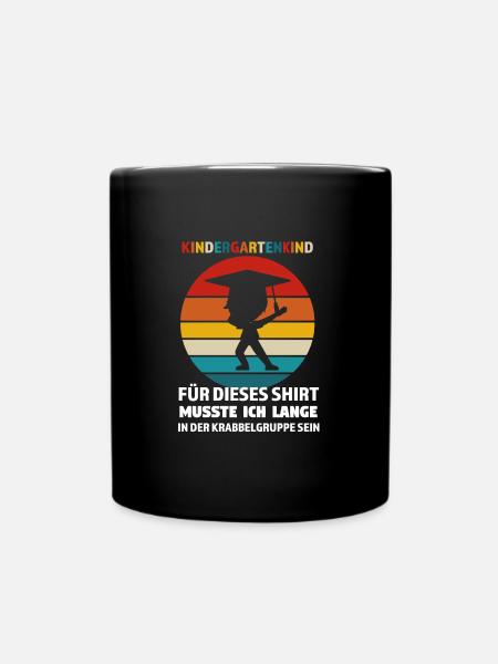 Kindergarten Anfang Kindergartenkind Geschenk - Tasse einfarbig - Schwarz