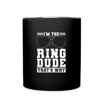 Ring Bär Ring Ring Sicherheit Ring Geck Geschenk - Tasse einfarbig - Schwarz - Vorne
