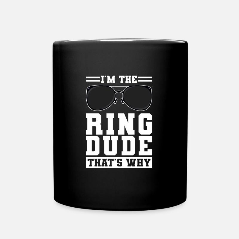Ring Bär Ring Ring Sicherheit Ring Geck Geschenk - Tasse einfarbig - Schwarz