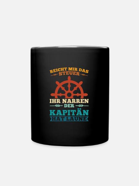 Kapitän Opa Kapitän Grossfather Geschenk - Tasse einfarbig - Schwarz