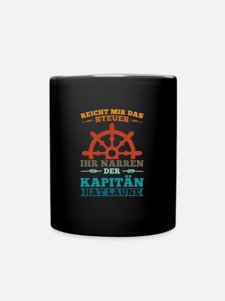 Kapitän Opa Kapitän Grossfather Geschenk - Tasse einfarbig - Schwarz