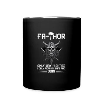 papa Vater Vater Tag Geschenk - Tasse einfarbig - Schwarz - Vorne