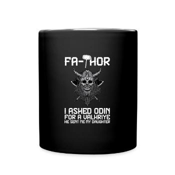 papa Vater Vater Tag Geschenk - Tasse einfarbig - Schwarz - Vorne