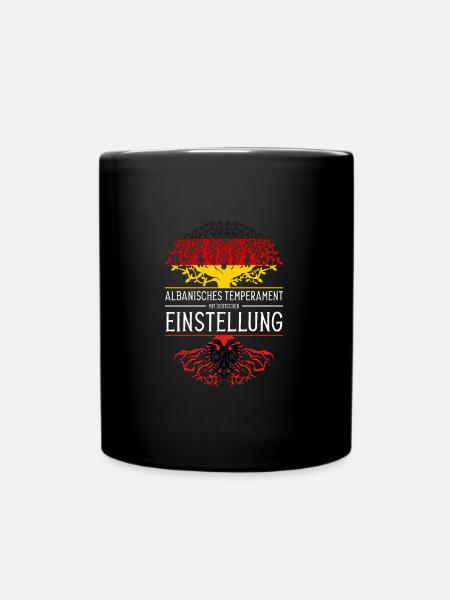 Deutsch Albanisch Albanien Geschenk - Tasse einfarbig - Schwarz