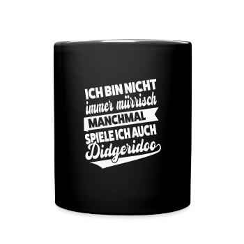 Didgeridoo Musiker Didgeridoospieler Geschenk - Tasse einfarbig - Schwarz - Vorne
