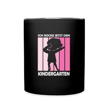 Kindergarten Dabbing Kita-Beginn Geschenk - Tasse einfarbig - Schwarz - Vorne