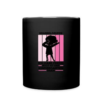 Kindergarten Dabbing Kita-Anfang Geschenk - Tasse einfarbig - Schwarz - Vorne