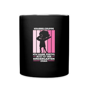 Kindergarten Dabbing Kindergartenanfänger Geschenk - Tasse einfarbig - Schwarz - Vorne