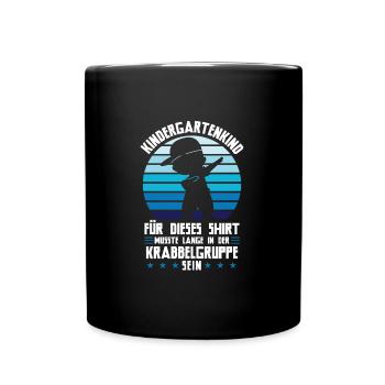 Kindergarten Dabbing Kita-Start Geschenk - Tasse einfarbig - Schwarz - Vorne
