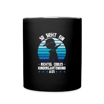 Kindergarten Dabbing Kindergartenanfänger Geschenk - Tasse einfarbig - Schwarz - Vorne